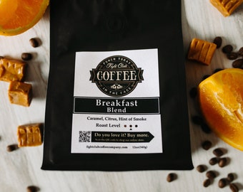 Black Eye Breakfast Blend Coffee – Medium Roast, Caramel Citrus