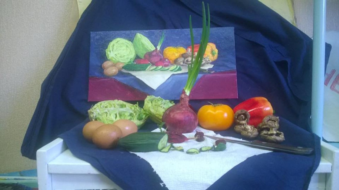 Vegetable oil painting Still life oil painting original Small Etsy