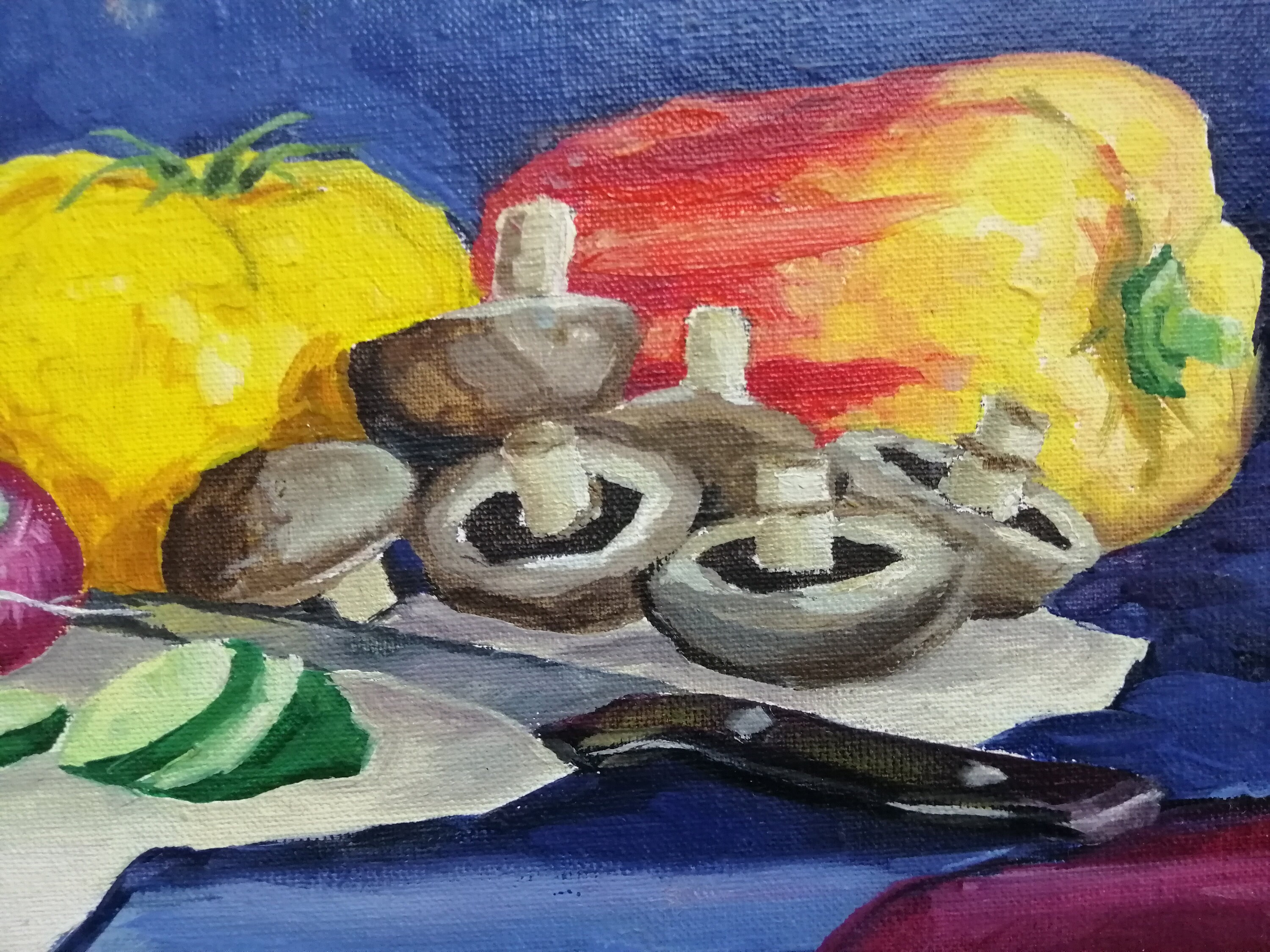 Vegetable oil painting Still life oil painting original Small Etsy