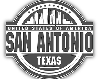 Vinyl Sticker Gunter Hotel San Antonio Texas Vintage Style Travel Decal