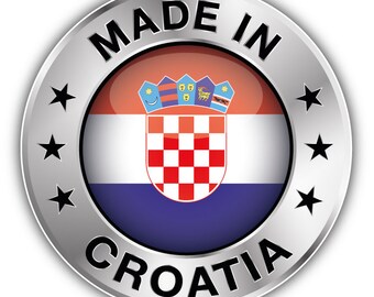 5/'/' 6/'/' or 8/'/' 3/'/' Croatia Flag Soccer Cleats Car Bumper Sticker Decal