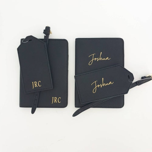 Passport Cover and Luggage Tag Set Personalised Passport Etsy UK