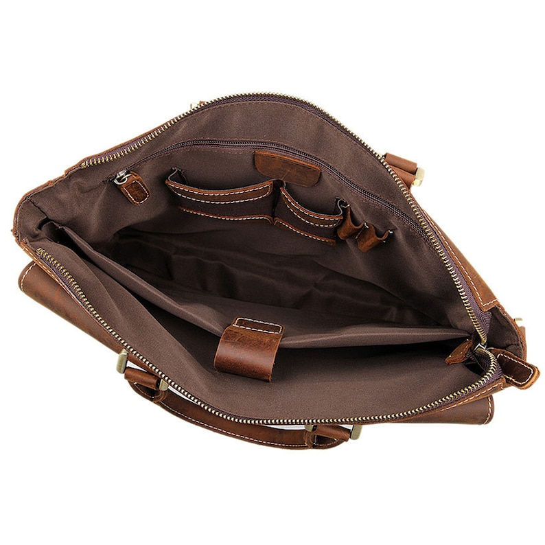 Vintage Men/'s Leather laptop Messenger bag Briefcase Business Messenger Bags Ipad pro leather briefcase,Leather Messenger bag Men laptop