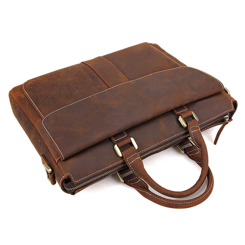 Vintage Men/'s Leather laptop Messenger bag Briefcase Business Messenger Bags Ipad pro leather briefcase,Leather Messenger bag Men laptop