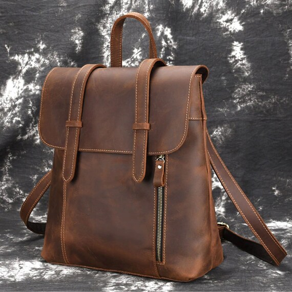 mens leather backpack sale