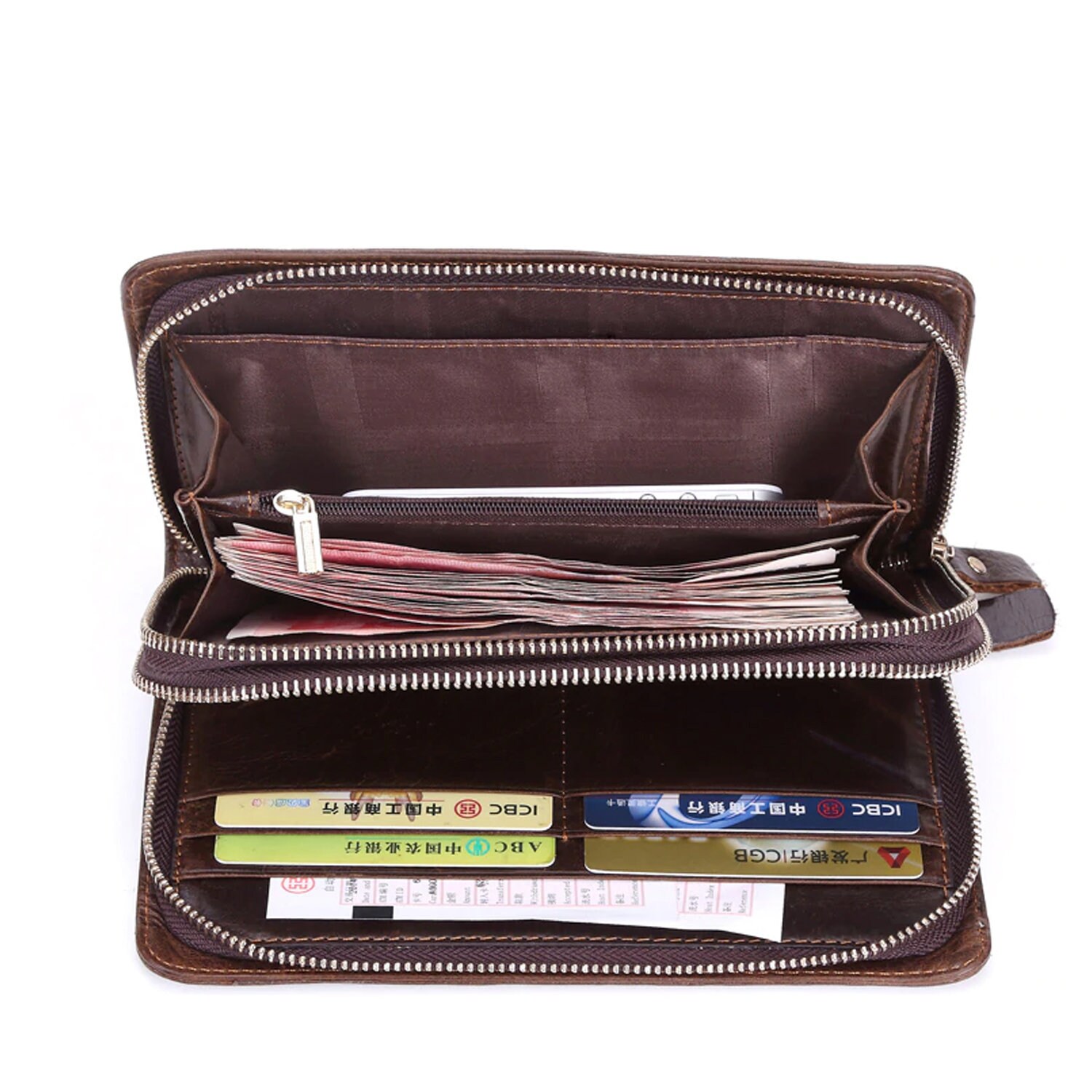 Wallet Leather With Handle Men's Travel Wallet Leather Men Etsy