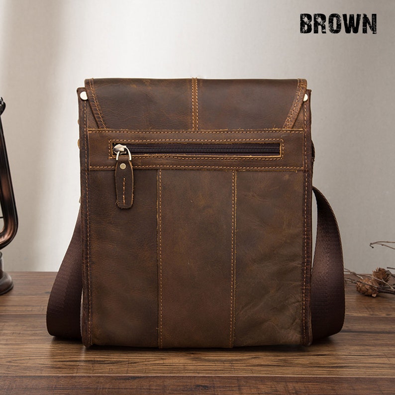 Vintage Gold Messenger BagLeather Travel Pouch Leather Casual Etsy