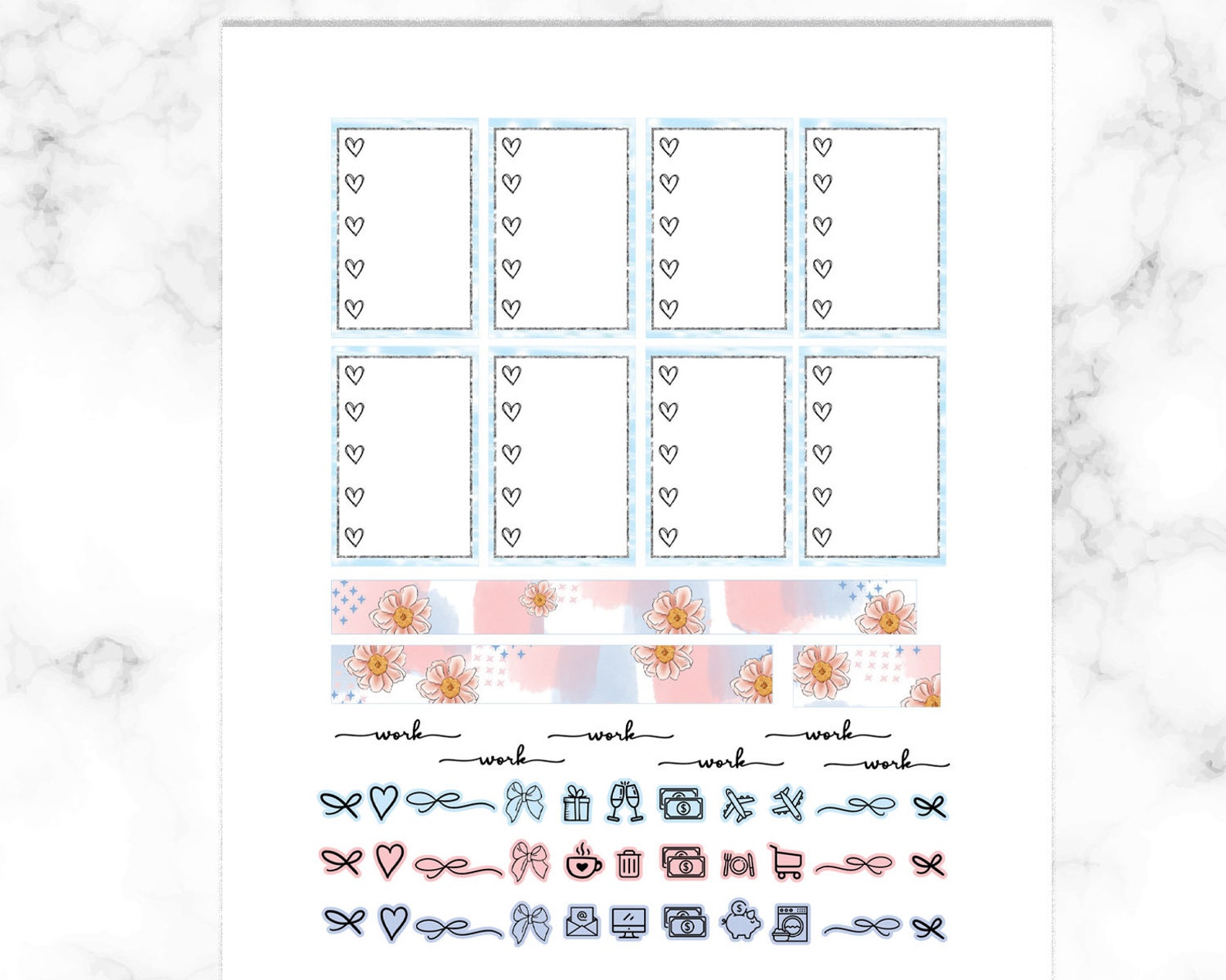 Coffee Time Happy Planner Stickers Printable Floral Stickers | Etsy