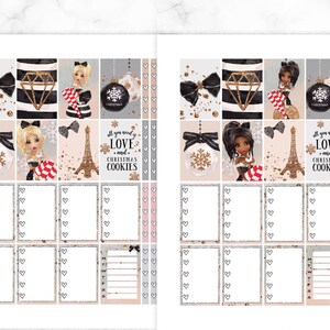 African American Girls Happy Planner Printable Planner Stickers, Xmas ...