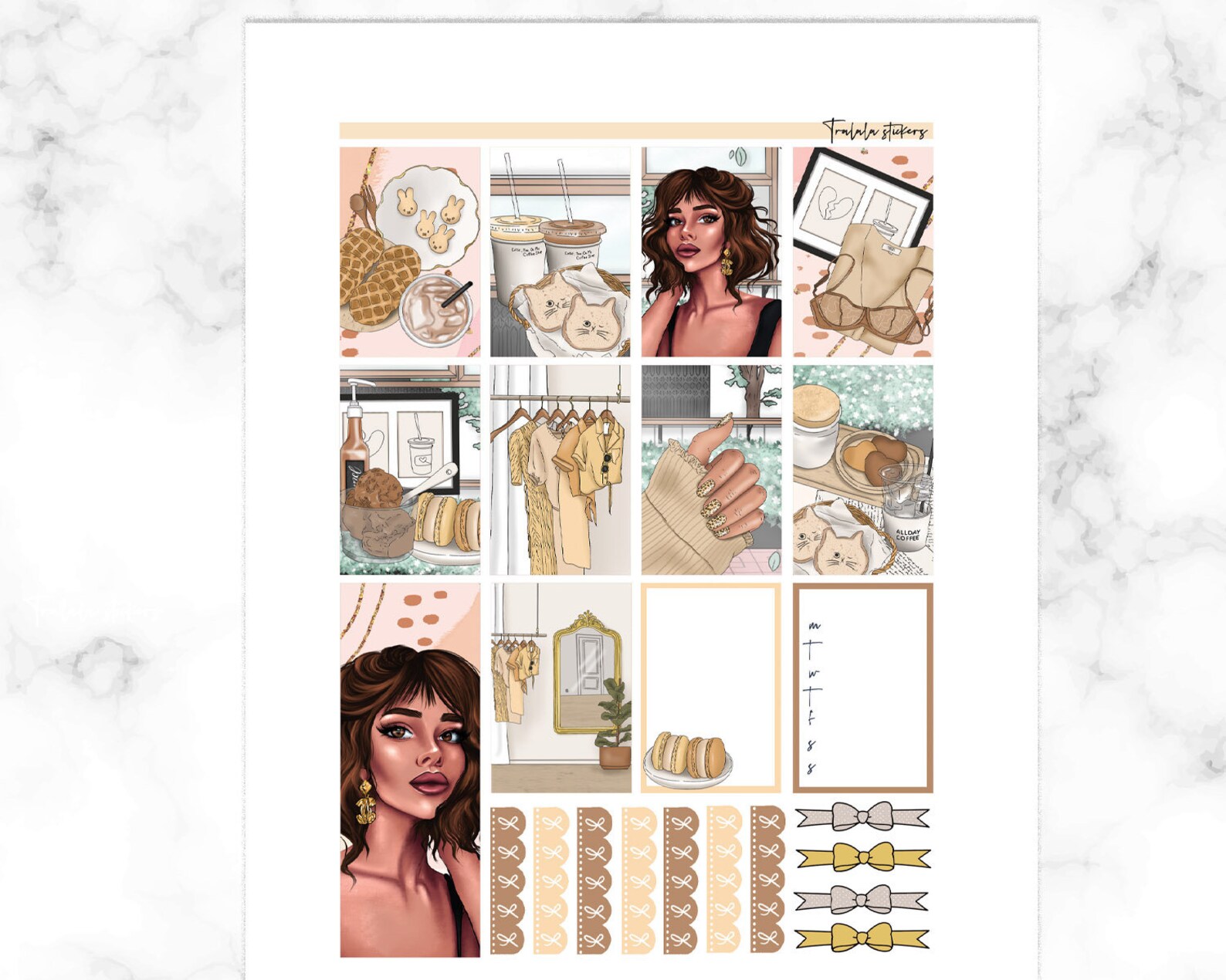 Printable Planner Sticker Kit, Happy Planner Set, Weekly Vertical Kit ...