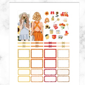 Sunflowers Happy Planner Printable Weekly Kit, Planner Printables ...