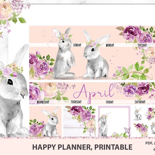 June Printable Monthly Kit May Monthly Happy Planner MAMBI - Etsy