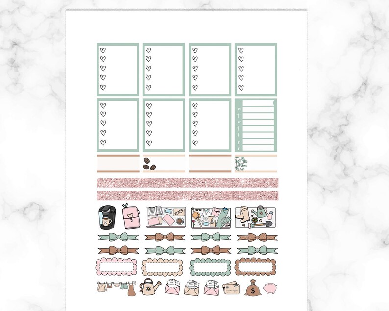 Printable Planner Stickers Erin Condren Weekly Planner - Etsy