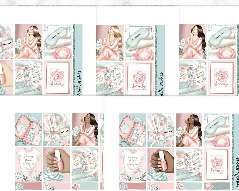 SPA Day Printable Stickers Erin Condren Printable Kit Self Etsy SPA Day Printable Stickers Erin Condren Printable Kit Self Etsy