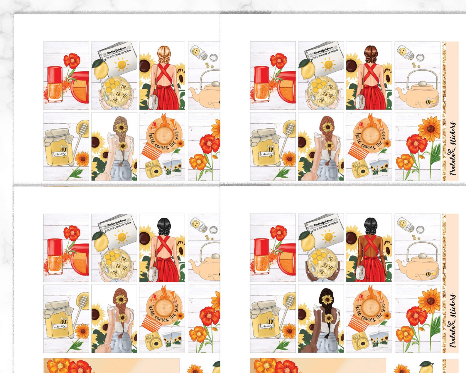 Sunflowers Happy Planner Printable Weekly Kit Planner - Etsy