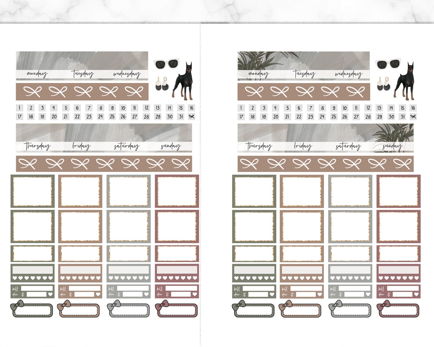 Happy Planner PRINTABLE Weekly Kit Boss Lady Planner | Etsy