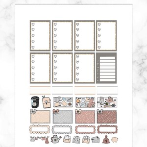Happy Planner Stickers Printable, Mambi Sticker Sheet, Cute Stickers ...