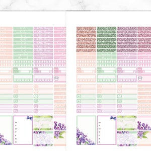Lilac Happy Planner Printable Planner Stickers, Printable Sticker Kit ...