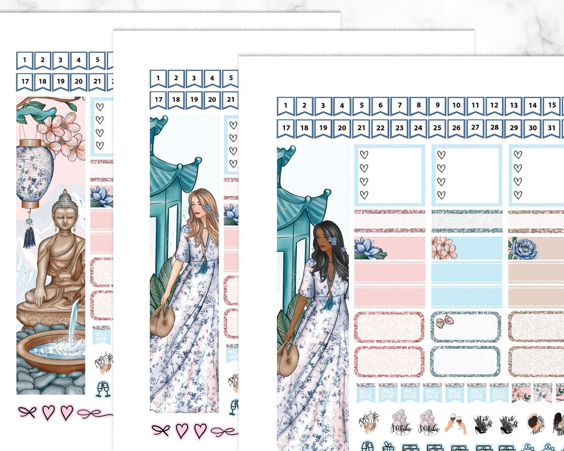 April Monthly Kit Printable for Erin Condren Printable April - Etsy