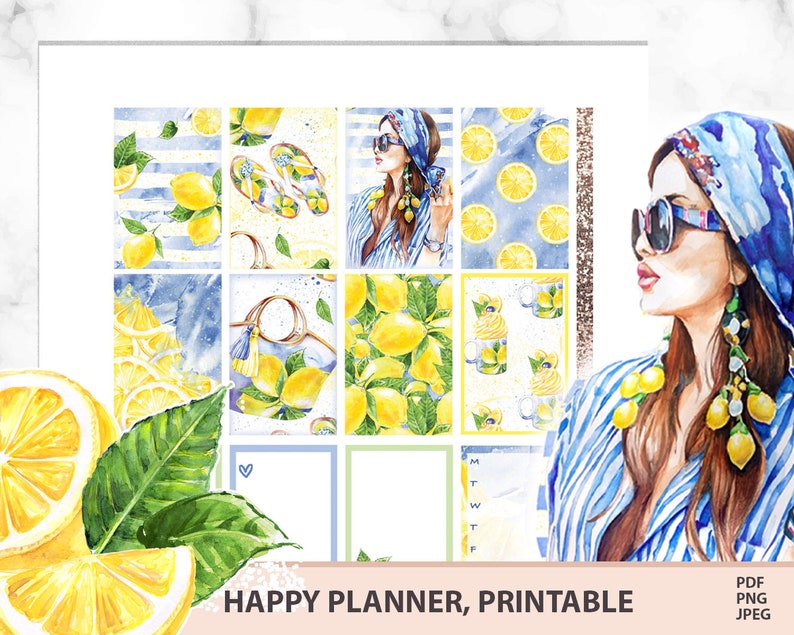 Printable Planner Sticker Kit for Happy Planner MAMBI | Etsy
