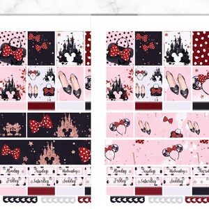 Mouse Ears Printable Planner Stickers for Erin Condren Vertical Planner ...