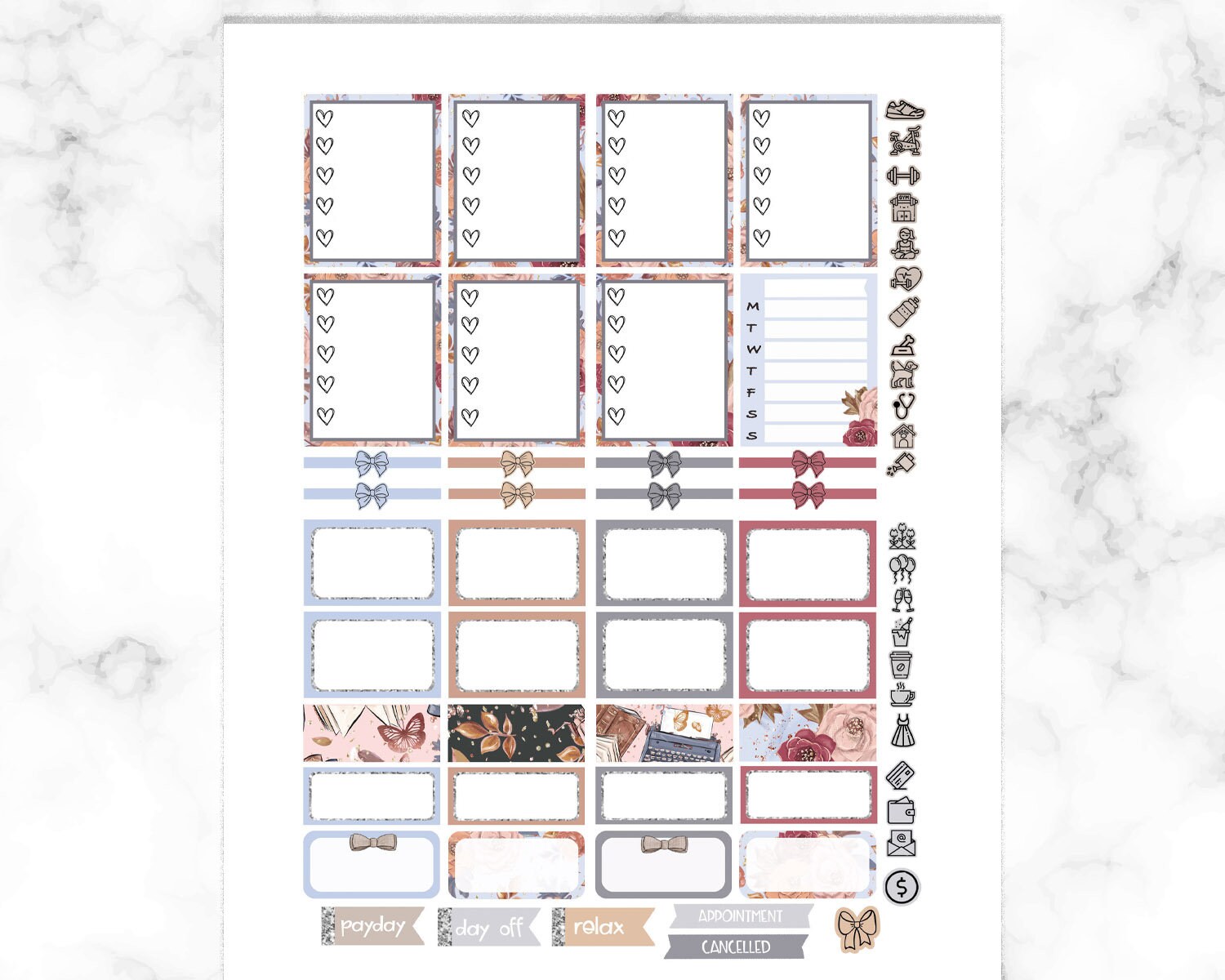 Autumn Fairytale Erin Condren Printable Planner Stickers ECLP - Etsy