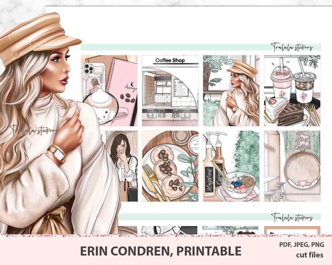 Printable Planner Stickers, Erin Condren Weekly Planner Sticker Kit ...