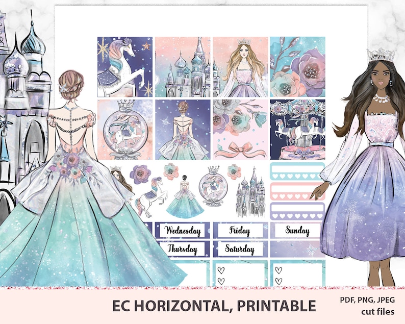 Erin Condren Horizontal Printable Stickers ECLP Planner - Etsy