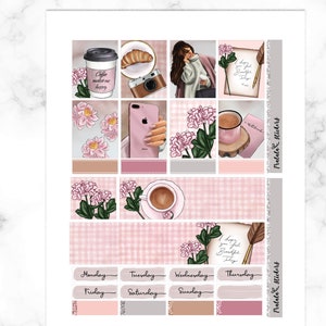 Erin Condren Printable Planner Stickers, Coffee, Winter Weekly Planner ...