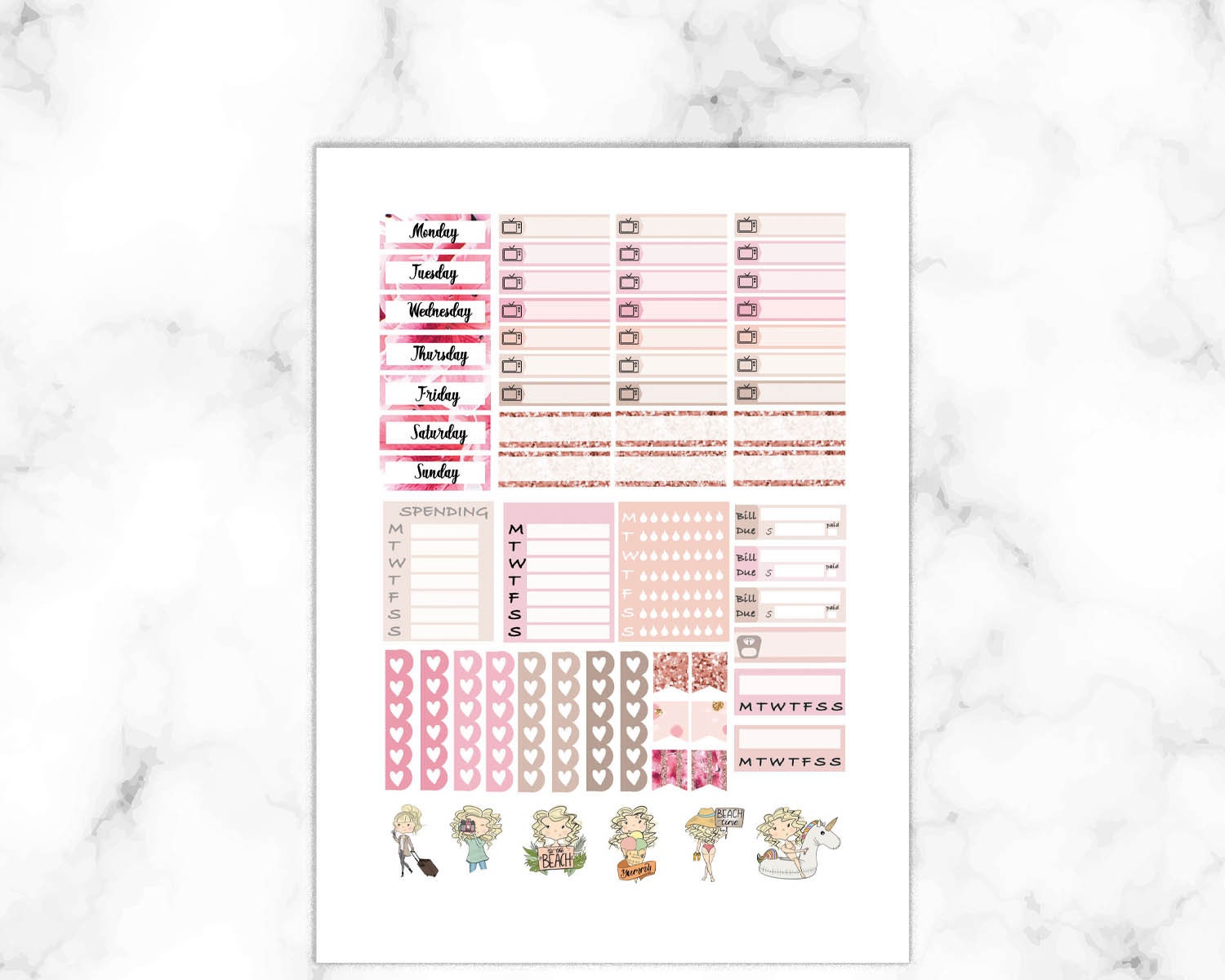 Photo Sticker Kit for Erin Condren September Weekly Printable - Etsy