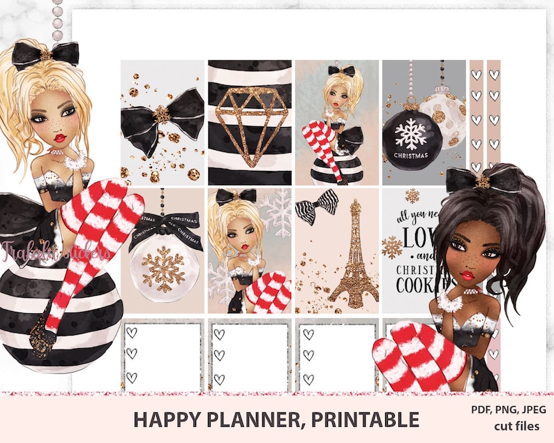 African American Girls Happy Planner Printable Planner - Etsy