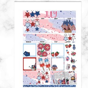 JULY HAPPY PLANNER Monthly Printable Kit, Printable Monthly Kit for ...