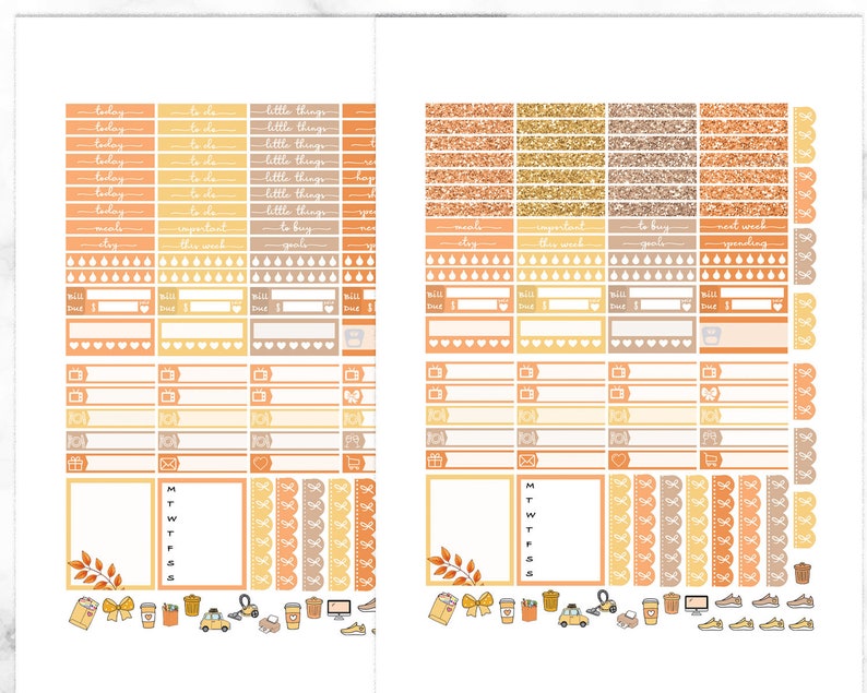 Happy Fall Printable Planner Stickers Erin Condren Weekly | Etsy Happy Fall Printable Planner Stickers Erin Condren Weekly | Etsy