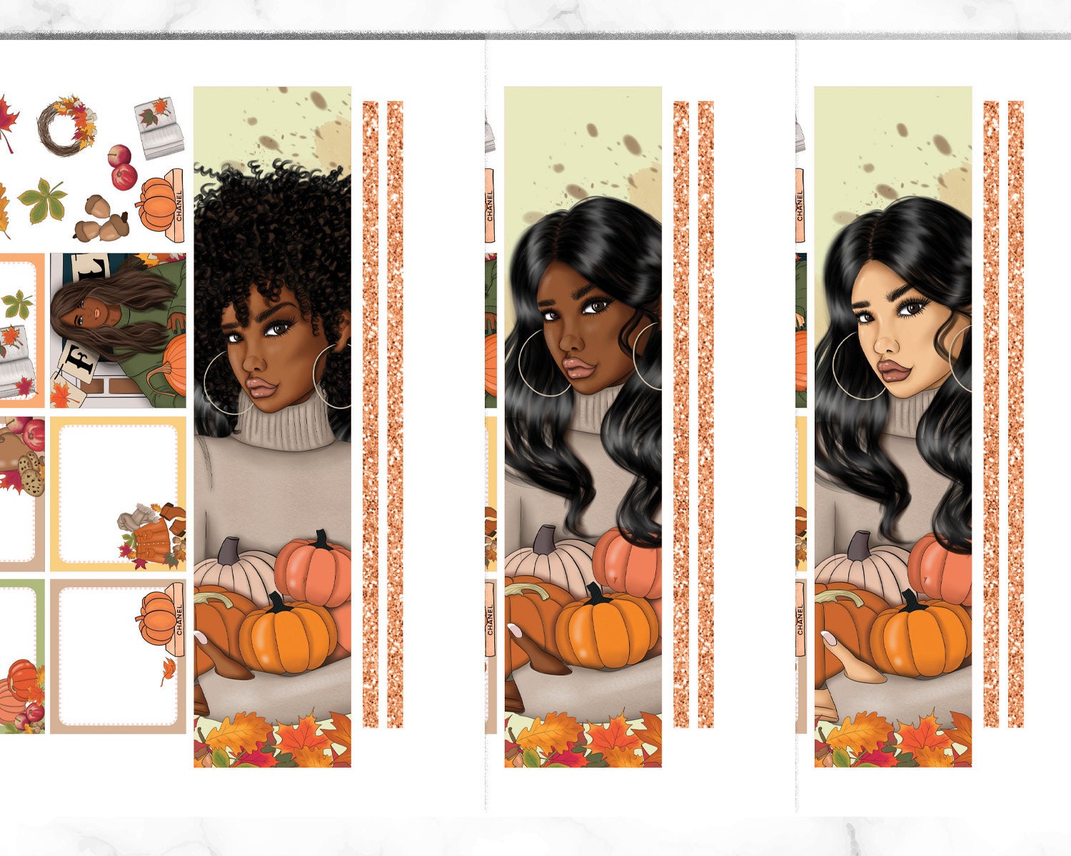 October Monthly Planner Kit Erin Condren Printable Stickers | Etsy