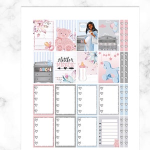 Maternity Printable Planner Stickers for Happy Planner Classic, Mother ...