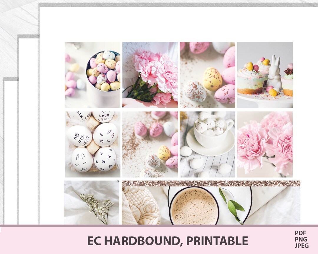 EASTER Planner Stickers for Erin Condren HARDBOUND, Floral Theme With ...