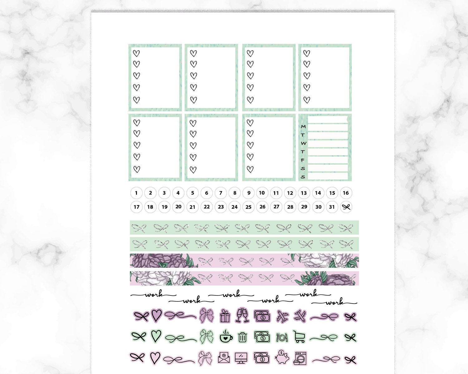 Printable Planner Stickers Erin Condren Book Lover Book Nerd | Etsy