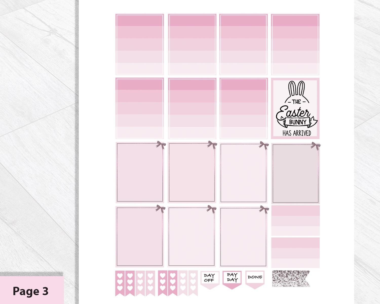 EASTER PLANNER Stickers, Printable Photo Kit for Erin Condren Life ...