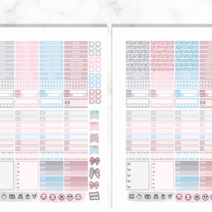 Erin Condren printbare planner stickers met bloemen, volledige fotokit voor koffieliefhebbers, verticale planner kit met Silhouette cut bestanden afbeelding 4