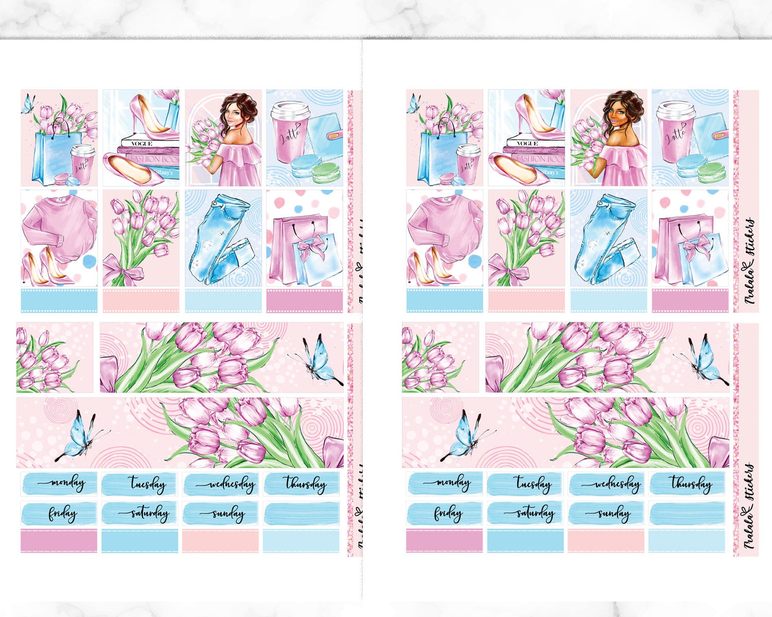 Tulips Erin Condren Printable Planner Stickers Erin Condren | Etsy