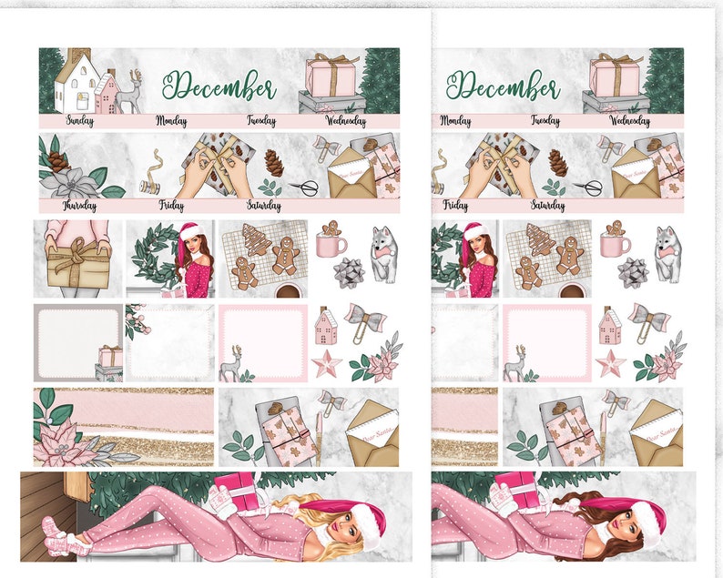December Printable Monthly Kit for Erin Condren Life Planner, ECLP ...