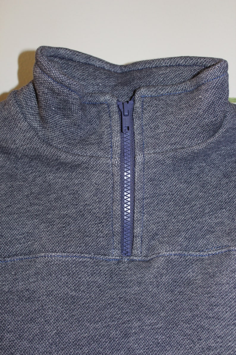 Organic cotton sherpa quarter zip pullover 5-6Y