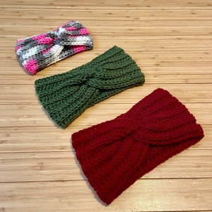 Crochet Ear Warmer | Knit Twisted Ear Warmer | Twisted Ear Warmer | Fall Headband | Wrapped Headband | Knit Headband | Gift for Her