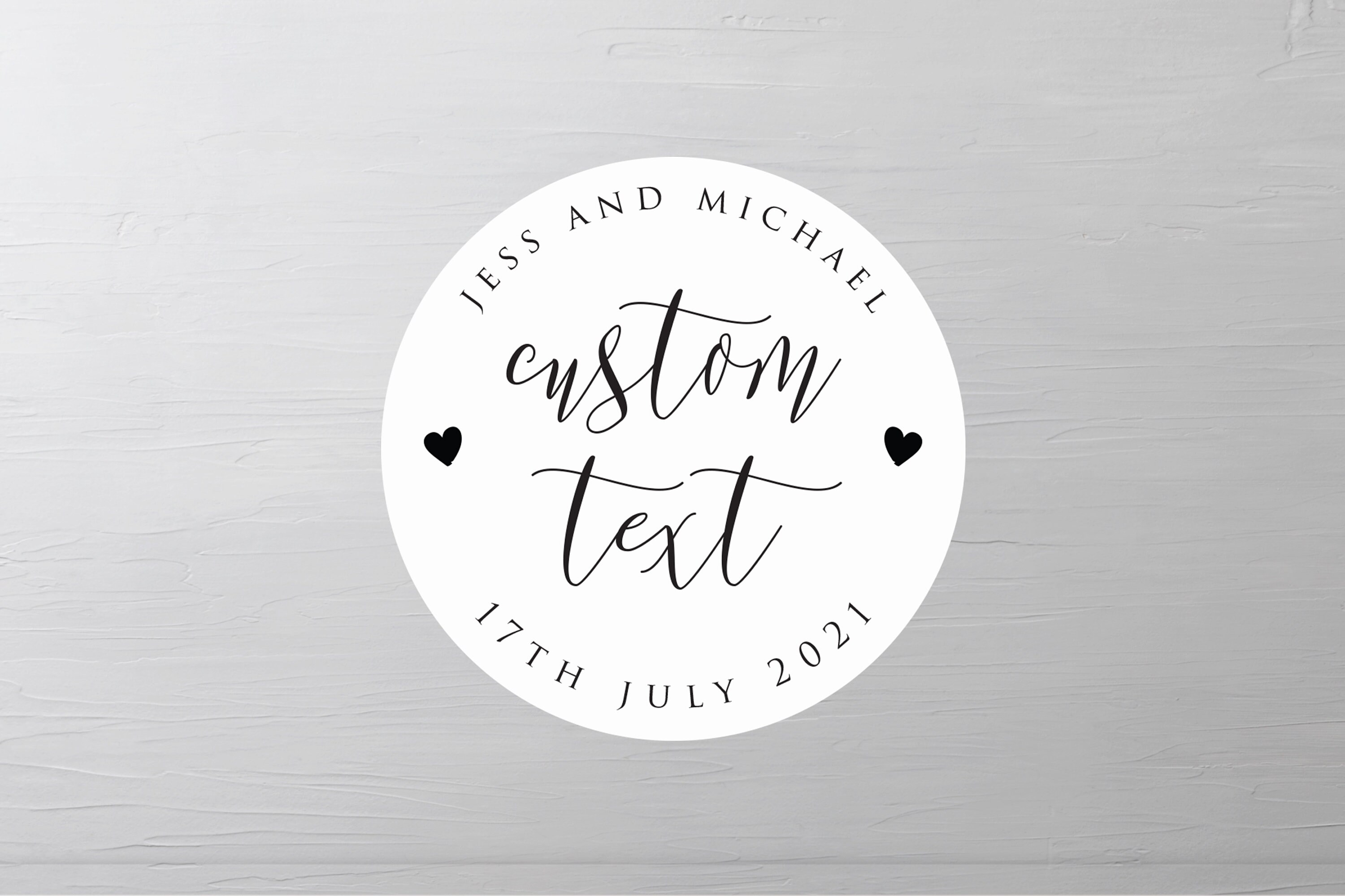 Your Own Custom Text Wedding Stickers, Personalised Favour Labels For…
