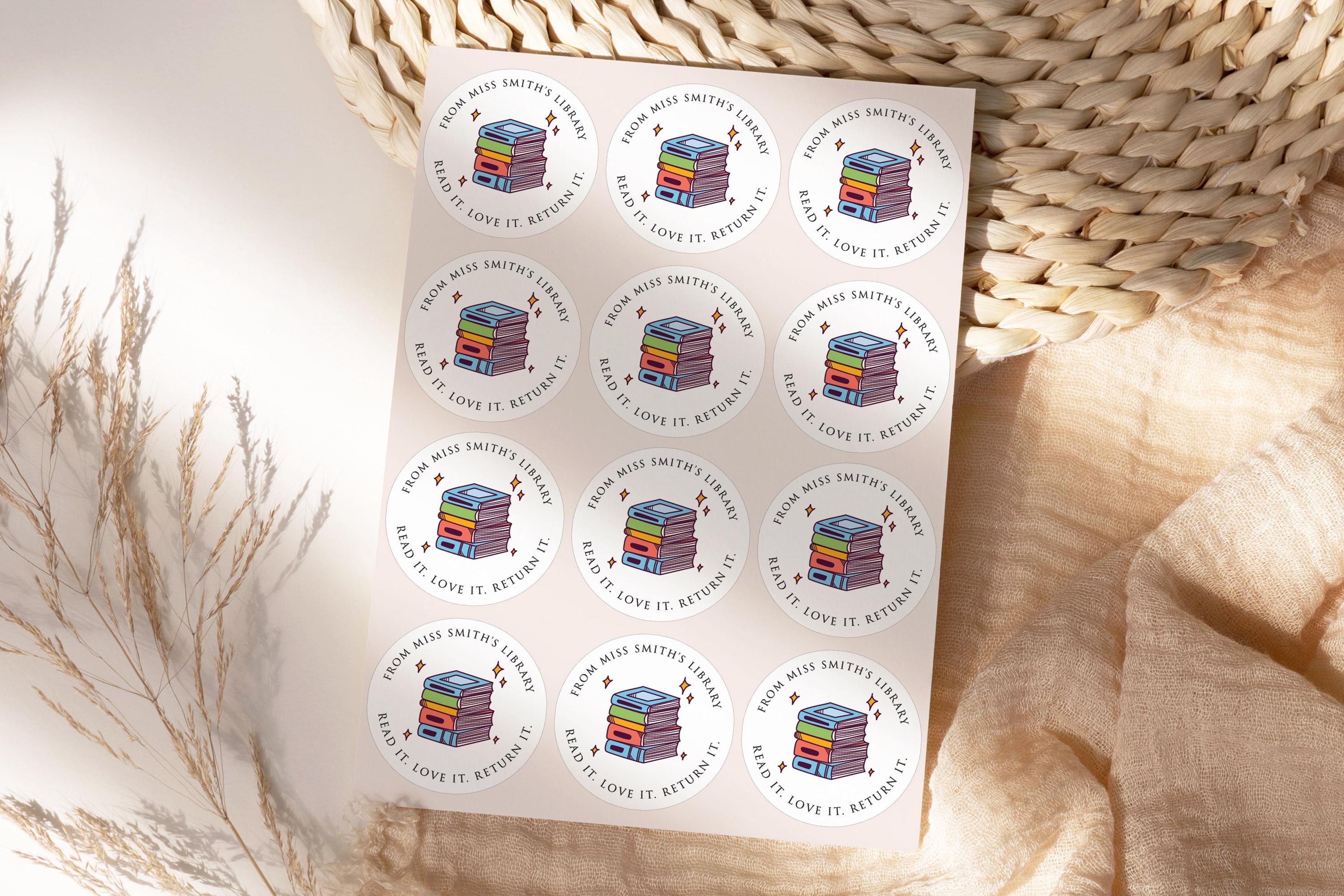 Personalised Library Stickers, Custom Book Labels - Etsy