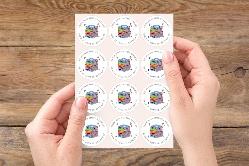 Personalised Library Stickers, Custom Book Labels - Etsy