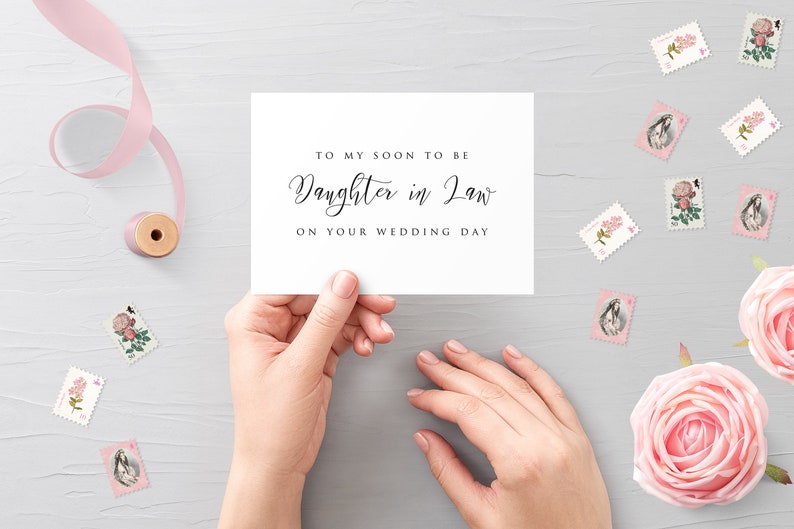 To My Soon to Be Daughter in Law on Your Wedding Day for My Etsy UK