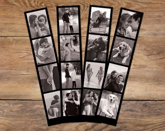 Personalised Photo Film Strip Print – Custom Retro Style Bookmark Keepsake