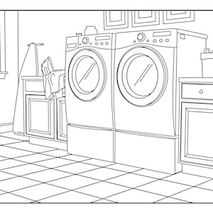 Baby S Room Around The House Coloring Pages For Etsy