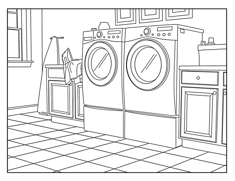 10 Printable Laundry Room Coloring Pages to Spruce Up Your Laundry Chores
